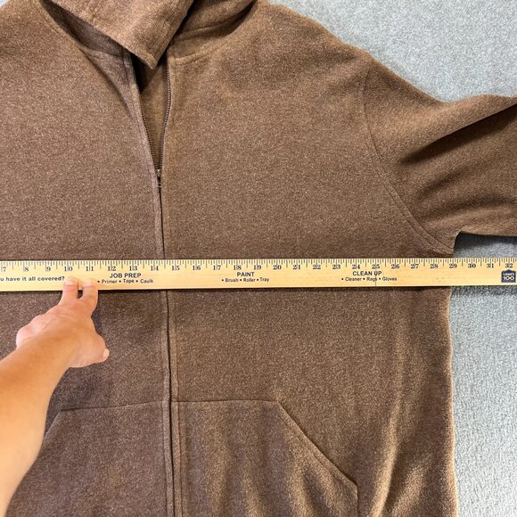 NWT Eileen Fisher Sz 3X 2 Piece Set Hooded Jacket Drawstring Pants Brown Cotton - Picture 5 of 14